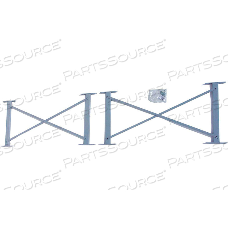 CANTILEVER RACK HORIZONTAL BRACE FOR 16' UPRIGHTS, 36"W, FOR USE WITH 3000-5000 SERIES, SET OF 4 by Modern Equipment (Meco)
