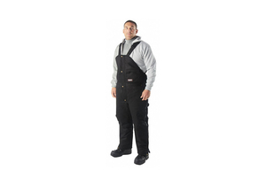 H4948 BIB OVERALLS BLACK SIZE 54X32-1/2 IN. by RefrigiWear