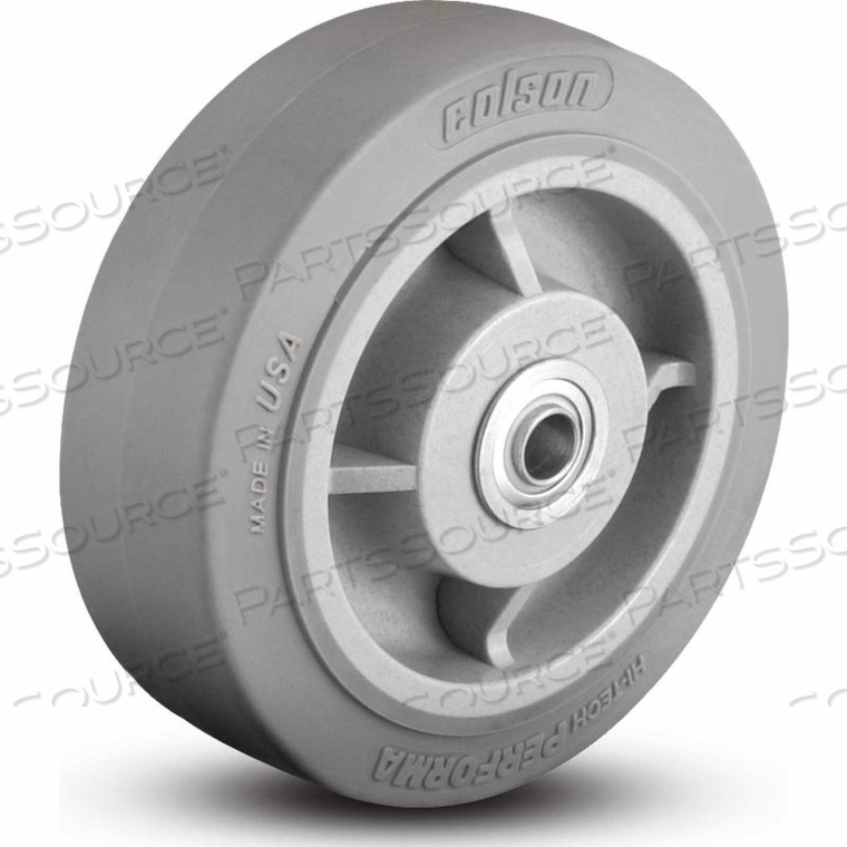 2 SERIES WHEEL - 4 X 2 PERFORMA RUBBER 1/2 ROLLER BEARING - GRAY by Colson