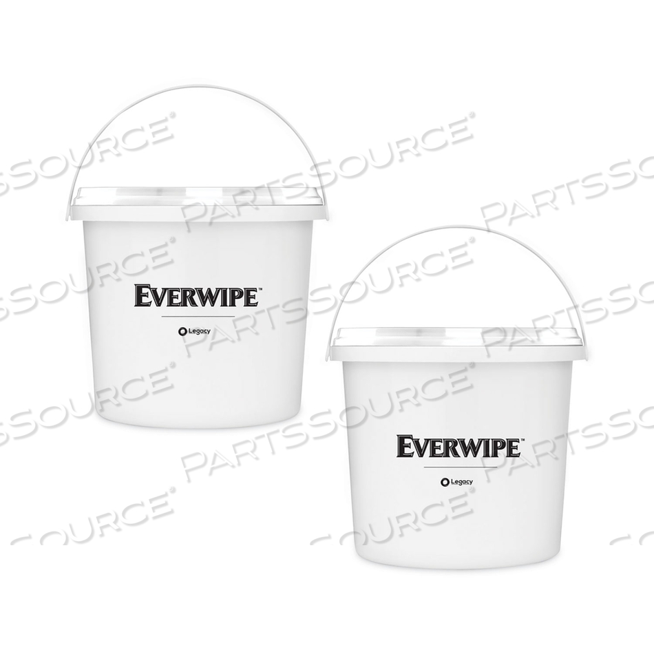 HIGH VOLUME WET WIPE CENTERPULL RESEALABLE BUCKET, 12 X 12 X 12, WHITE, 2/CARTON 