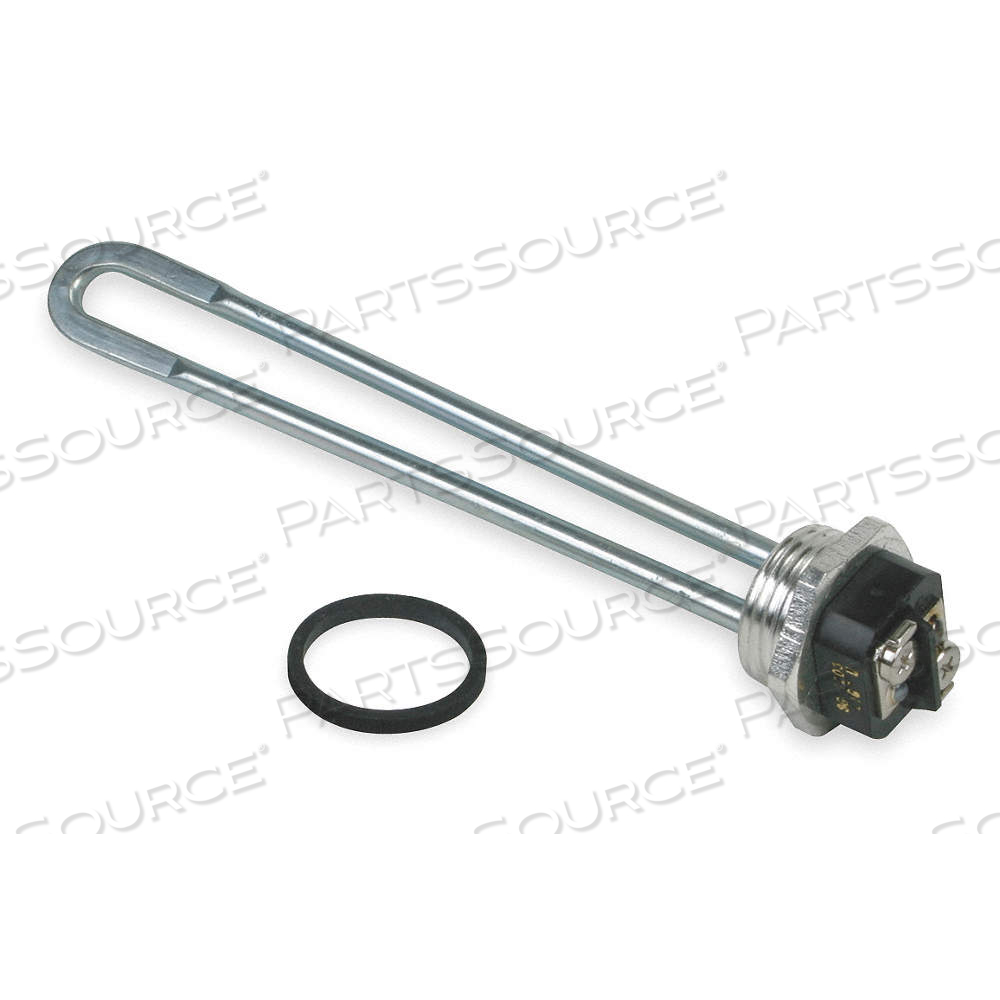 WATER HEATER ELEMENT, HWD, 1,500 W, 120V AC, THREADED PIPE, 7.63 IN INSERT LG by Approved Vendor
