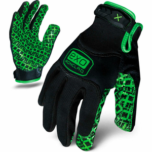 MOTOR GRIP GLOVES, 1 PAIR, BLACK/GREEN, XL by Ironclad