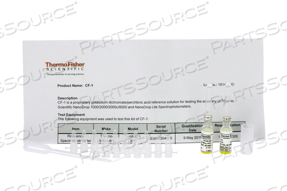 NANODROP CF-8 CALIBRATION CHECK KIT by Fisher Healthcare NANODROP CF-8 CALIBRATION CHECK KIT by Fisher Healthcare