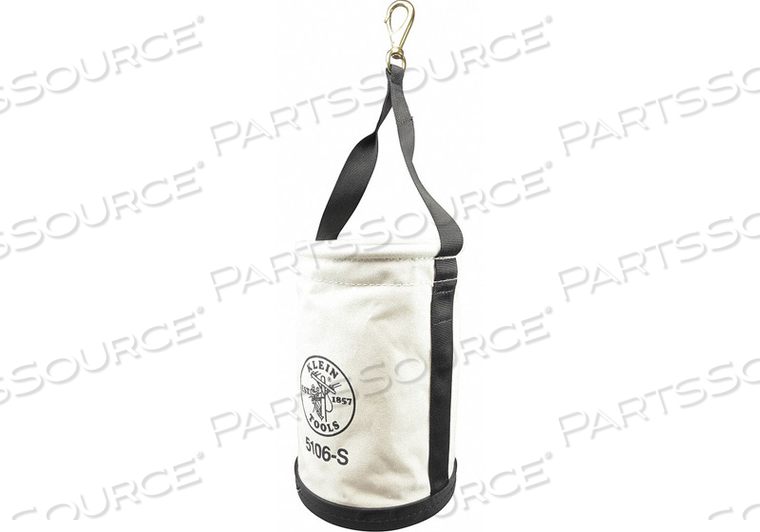 BUCKET, #6 CANVAS, STRAIGHT-WALL, SWIVEL SNAP HOOK by Klein Tools