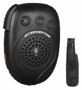 INTERCEPTOR SPEAKER MICROPHONE BLACK by Earphone Connection