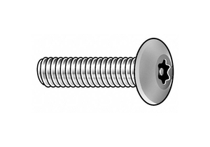 MACH SCREW BUTTON 8-32X3/8 L by Tamperproof Screw Company, Inc.