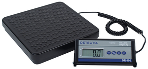 RECEIVING SCALE, ELECTRONIC, 400 LB, MILD STEEL, LIQUID CRYSTAL DISPLAY, 5 DIGIT, 7 SEGMENT, 96 MM WD X 35 MM HT by Detecto Scale / Cardinal Scale