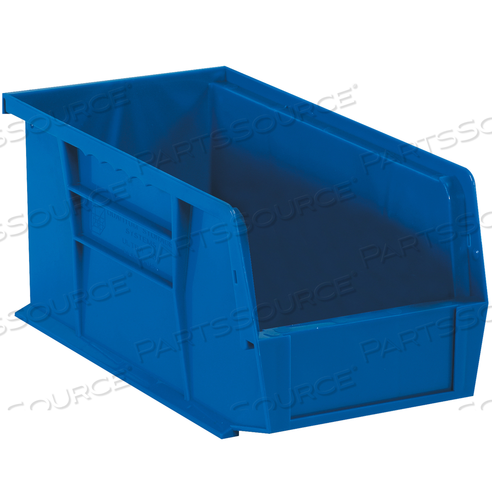 PLASTIC STACK & HANG BIN BOXES, 18" X 8 1/4" X 9", BLUE, 6/CASE by BOX Partners (Box Acquisitions, LLC)