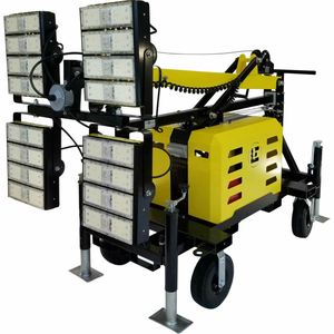 LED PORTABLE LIGHT TOWER, 4-200W, 4-30000 L, 20' LAY FLAT MAST, YELLOW by Lind Equipment