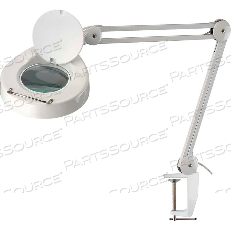 MAGNIFIER LAMP, 5-DIOPTER, 32" REACH, 6W, 350 LUMENS, 6400K, WHITE by Mg Electronics