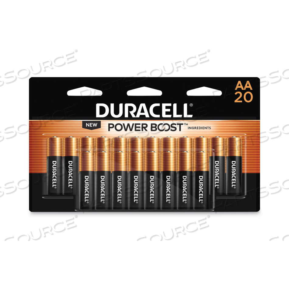 BATTERY, COPPERTOP, AA, ALKALINE, 1.5V, 2900 MAH by Duracell