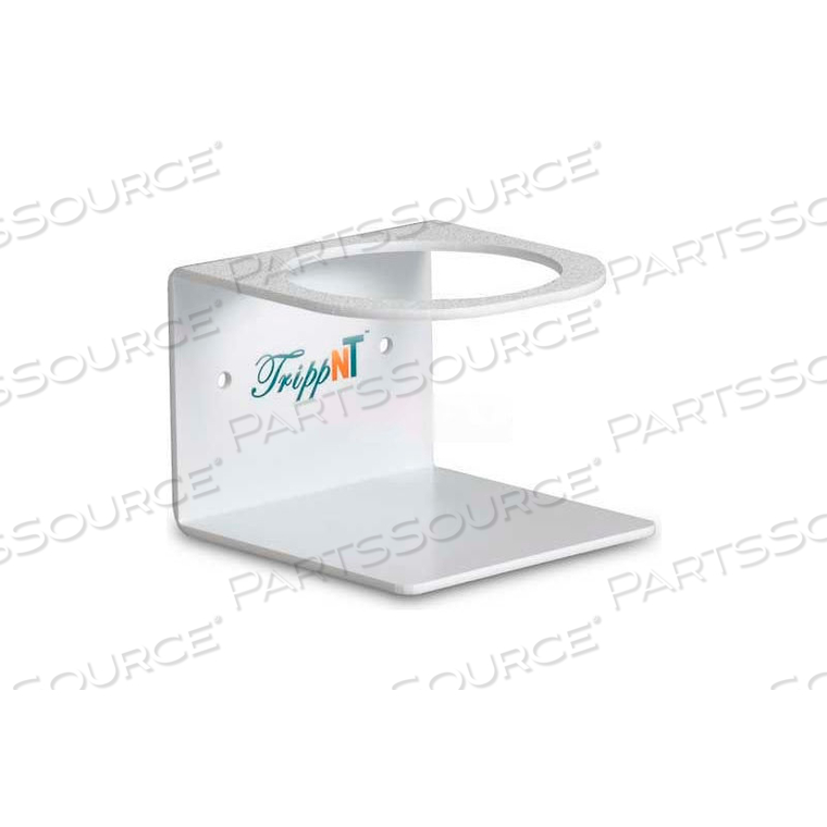 WHITE ABS 500ML SINGLE BOTTLE HOLDER, 4"W X 4"D X 3"H by TrippNT, Inc