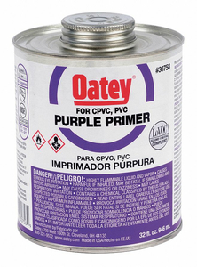 PVC PRIMER PURPLE 32 OZ. by Oatey PVC PRIMER PURPLE 32 OZ. by Oatey