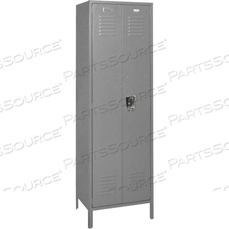 VANGUARD SINGLE TIER 2 DOOR EXECUTIVE LOCKER W/LEGS, 24"WX24"DX72"H, GRY, UNASSEMBLED by Penco Products