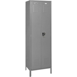 VANGUARD SINGLE TIER 2 DOOR EXECUTIVE LOCKER W/LEGS, 24"WX24"DX72"H, GRY, UNASSEMBLED by Penco Products