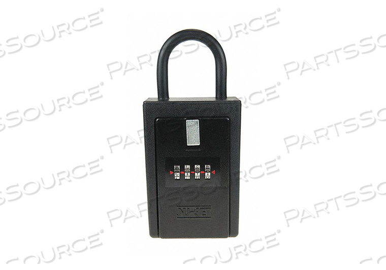 KEY/CARD LOCK BOX 4-LETTER BLACK by Nu-Set