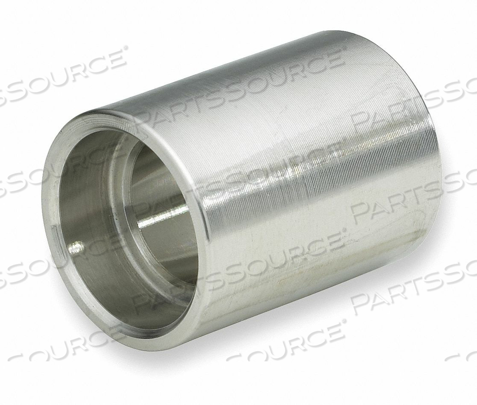 COUPLING, 304 STAINLESS STEEL, 1 1/2 IN X 1 1/2 IN FITTING PIPE SIZE, FEMALE X FEMALE, CLASS 3000 by Smith-Cooper