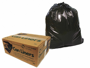 LINER RECYCLED BLACK 50INLX48INW PK75 by Greencore Products