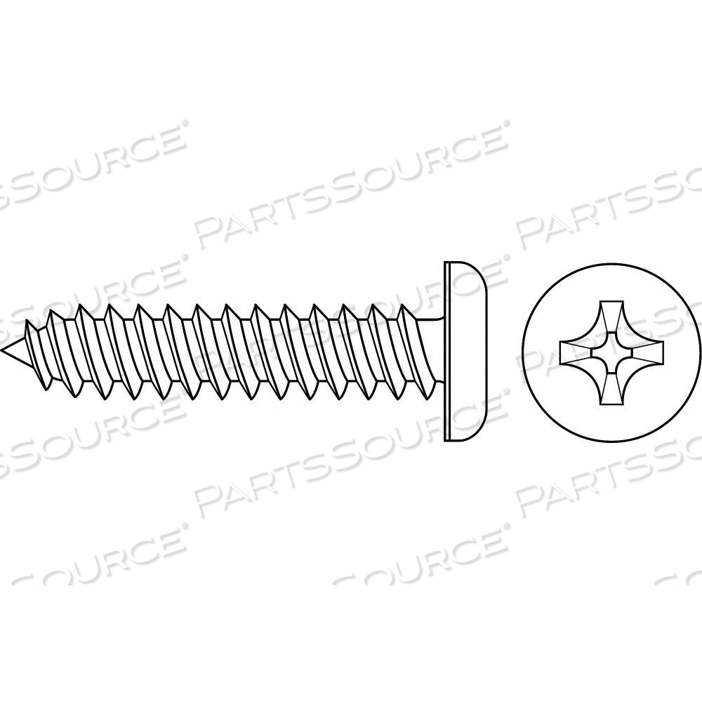SHEET METAL SCREW, #7 SIZE, 3/8 IN LG, STEEL, ZINC PLATED, PAN, PHILLIPS, ASME B18.6.4 by Approved Vendor SHEET METAL SCREW, #7 SIZE, 3/8 IN LG, STEEL, ZINC PLATED, PAN, PHILLIPS, ASME B18.6.4 by Approved Vendor