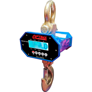 HEAVY-DUTY LED DIGITAL CRANE SCALE WITH REMOTE 40,000LB X 20LB by Optima Scale Mfg Inc.