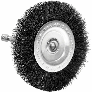 DRILL RADIAL WIRE BRUSH 3" DIA. STEEL CRIMPED by Century Drill And Tool DRILL RADIAL WIRE BRUSH 3" DIA. STEEL CRIMPED by Century Drill And Tool