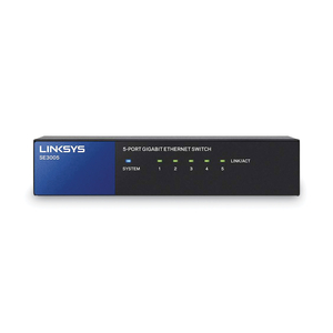 LINKSYS SE3005 - SWITCH - UNMANAGED - 5 X 10/100/1000 - DESKTOP, WALL-MOUNTABLE by Linksys