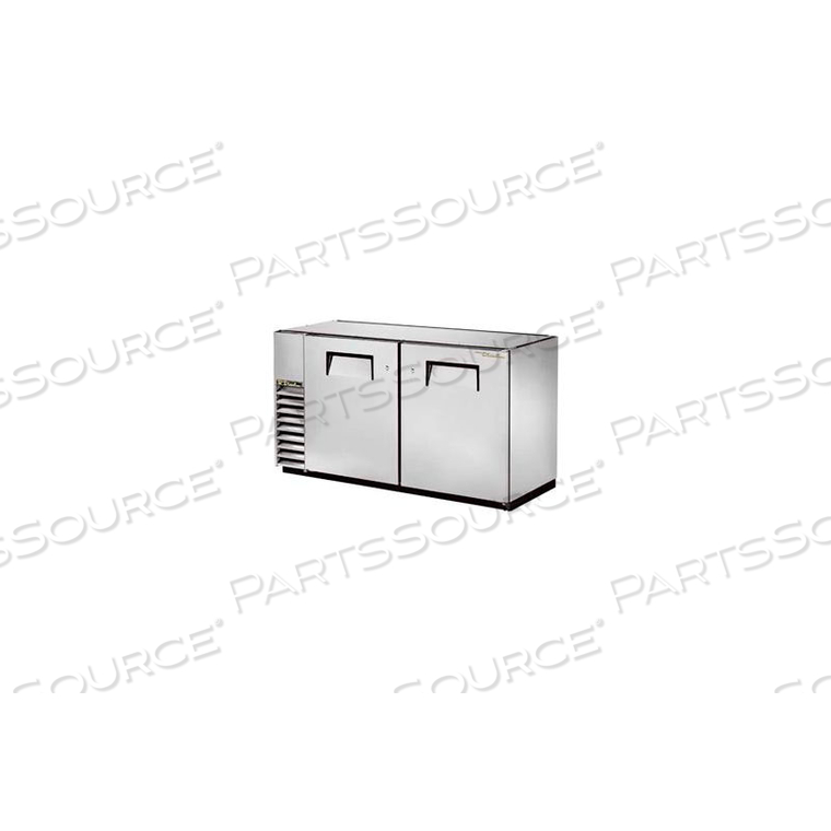 TBB-24GAL-60-S BACK BAR COOLER 2 SECTION - 59-7/8"W X 23-3/4"D X 34-1/4"H by True Food Service Equipment