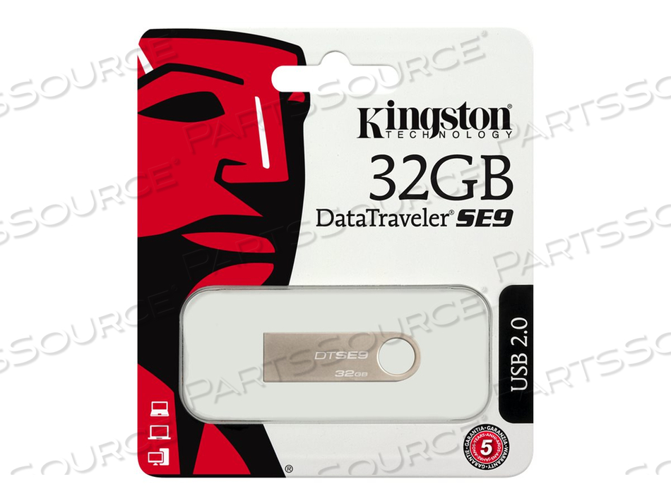 KINGSTON DATATRAVELER SE9 - USB FLASH DRIVE - 32 GB - USB 2.0 