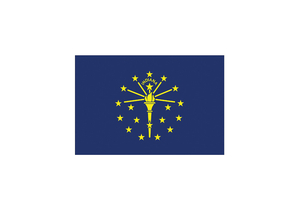 D3761 INDIANA STATE FLAG 3X5 FT by Annin Flagmakers