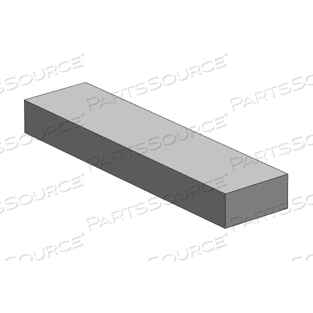 1018 CARBON STEEL RECTANGULAR BAR, 0.5 IN THICK, -0.003 IN, 5 1/2 IN X 12 IN NOMINAL SIZE (WXL) by Approved Vendor