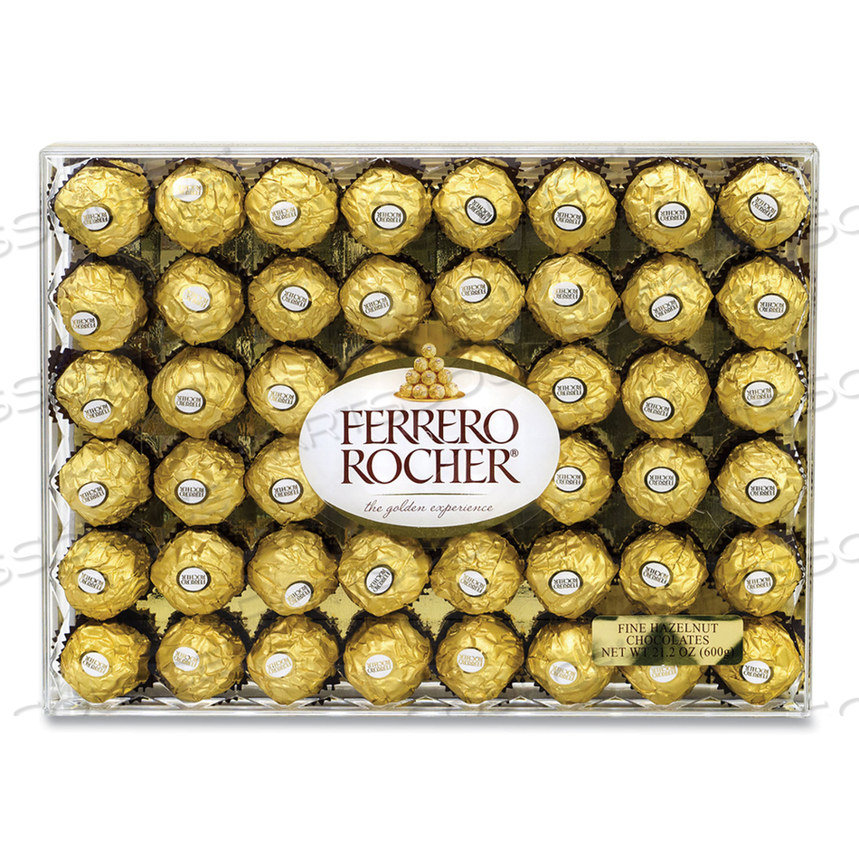 HAZELNUT CHOCOLATE DIAMOND GIFT BOX, 21.2 OZ, 48 PIECES 