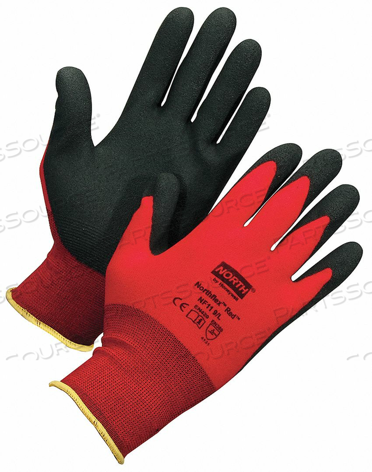 COATED GLOVES S BLACK/RED PR by Honeywell