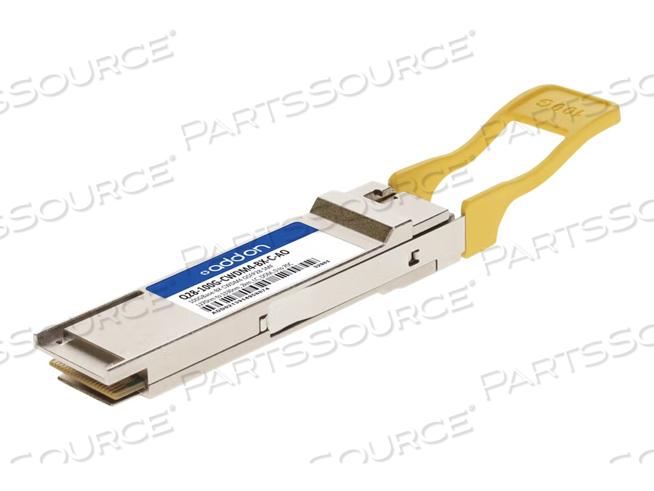 ADDON, QSFP28 TRANSCEIVER MODULE, 100 GIGABIT ETHERNET, 100GBASE-CWDM4, LC SINGLE-MODE, UP TO 1.2 MILES, 1270-1330 NM, TAA COMPLIANT by ADDON ADDON, QSFP28 TRANSCEIVER MODULE, 100 GIGABIT ETHERNET, 100GBASE-CWDM4, LC SINGLE-MODE, UP TO 1.2 MILES, 1270-1330 NM, TAA COMPLIANT by ADDON