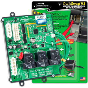 QWIKSWAP V3 UNIVERSAL VARIABLE AIRFLOW ECM REPLACEMENT BOARD by Qwikproducts