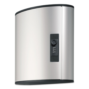 LOCKING KEY CABINET, 36-KEY, BRUSHED ALUMINUM, SILVER, 11.75 X 4.63 X 11 by Durable