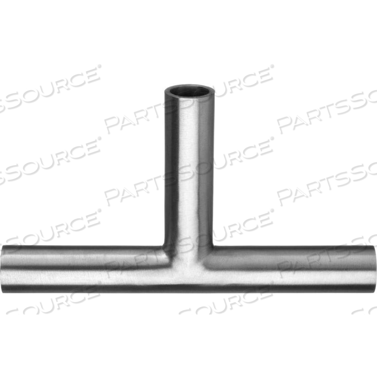 304 STAINLESS STEEL POLISHED 90 DEGREE TEE FOR BUTT WELD FITTINGS - FOR 3" TUBE OD 