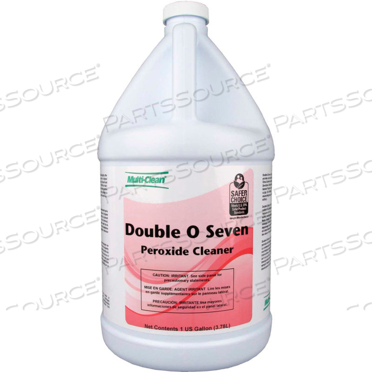 MULTI-CLEAN DOUBLE-O-SEVEN PEROXIDE FORTIFIED CLEANER - ORANGE, GALLON BOTTLE, 4 BOTTLES 