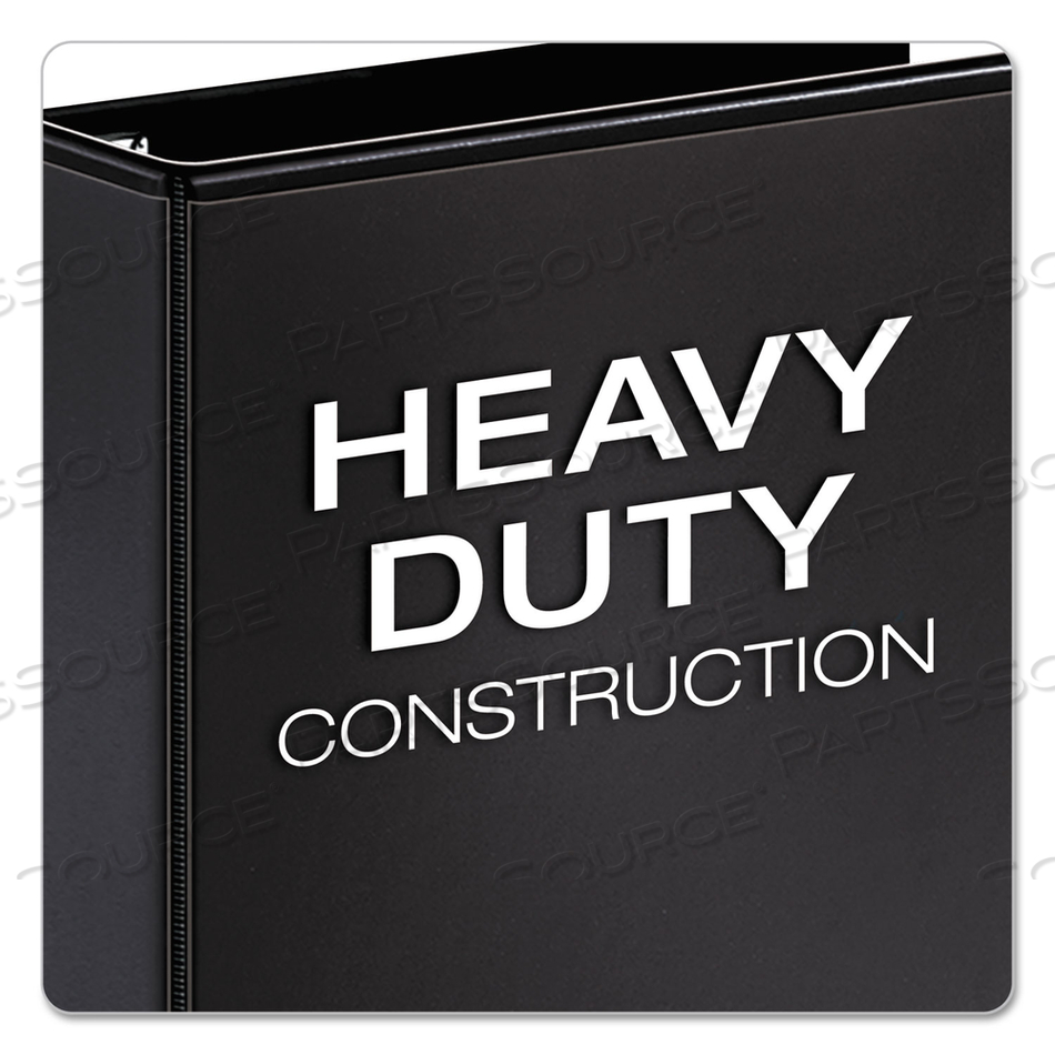 PREMIER EASY OPEN CLEARVUE LOCKING SLANT-D RING BINDER, 3 RINGS, 1" CAPACITY, 11 X 8.5, BLACK by Cardinal