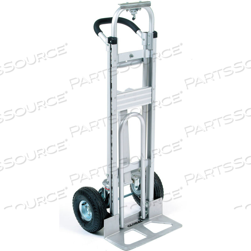 ALUMINUM 3-IN-1 CONVERTIBLE HAND TRUCK WITH PNEUMATIC WHEELS by Approved Vendor