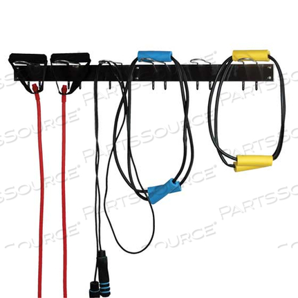 RACK, TUBING AND ROPE, 6 HOOKS, WALL MOUNT 