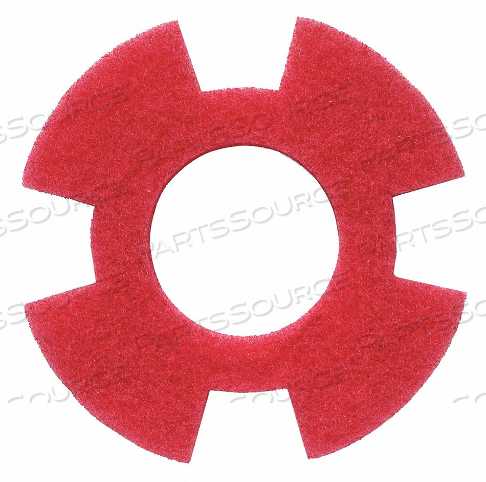 CLEANING PAD RED 12 PAD TRAPEZOID PK10 by I-Mop