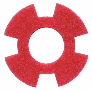 CLEANING PAD RED 12 PAD TRAPEZOID PK10 by I-Mop