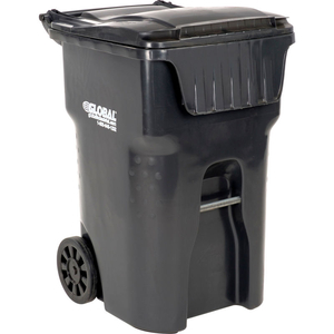 MOBILE TRASH CONTAINER, 95 GALLON GRAY by Otto Environmental Systems