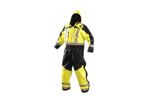 RAIN COVERALL CLASS 3 TYPE R BLK/YLW M by Occunomix