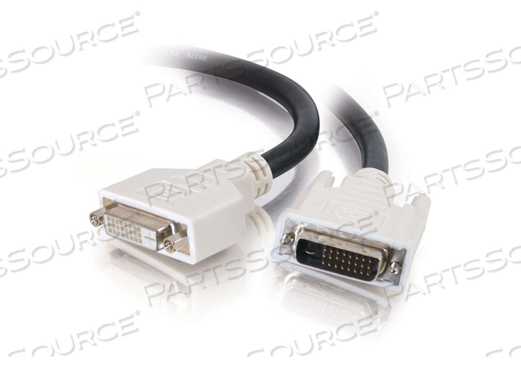 6.6FT DVI-D MALE/FEMALE DUAL LINK DIGITAL VIDEO EXTENSION CABLE - BLACK 