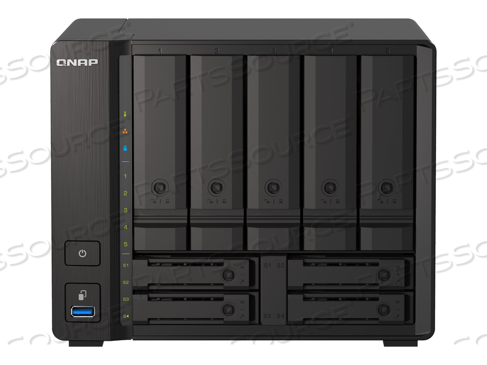 TS-H973AX-32G, NAS SERVER, 9 BAYS, SATA 6GB/S, RAID 0, 1, 5, 6, 10, 50, JBOD, 60, RAID TP, RAM 32 GB, 2.5 GIGABIT ETHERNET / 10 GIGABIT ETHE by QNAP Security