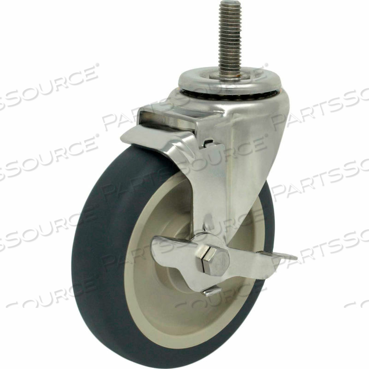CASTERS SWIVEL STEM CASTER - 4"DIA. POLY-PRO, BORE WITH TECH LOCK, 1-1/2"H STEM by Superior Casters, Inc. CASTERS SWIVEL STEM CASTER - 4"DIA. POLY-PRO, BORE WITH TECH LOCK, 1-1/2"H STEM by Superior Casters, Inc.