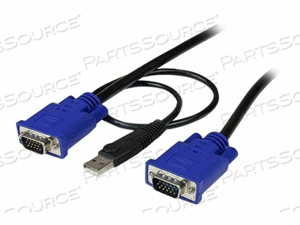 2-IN-1 ULTRA THIN USB KVM CABLE - KEYBOARD / VIDEO / MOUSE / USB CABLE - USB, HD-15 (M) TO HD-15 (M) - 6 FT - BLACK - FOR P/N: RKCONS1716GB, SV841HDIEEU, USB-PS2, SV831DUSBU, SV831DUSBAU, SV431DUSBU, SV1631DUSBU, SV565UTPEU 2-IN-1 ULTRA THIN USB KVM CABLE - KEYBOARD / VIDEO / MOUSE / USB CABLE - USB, HD-15 (M) TO HD-15 (M) - 6 FT - BLACK - FOR P/N: RKCONS1716GB, SV841HDIEEU, USB-PS2, SV831DUSBU, SV831DUSBAU, SV431DUSBU, SV1631DUSBU, SV565UTPEU