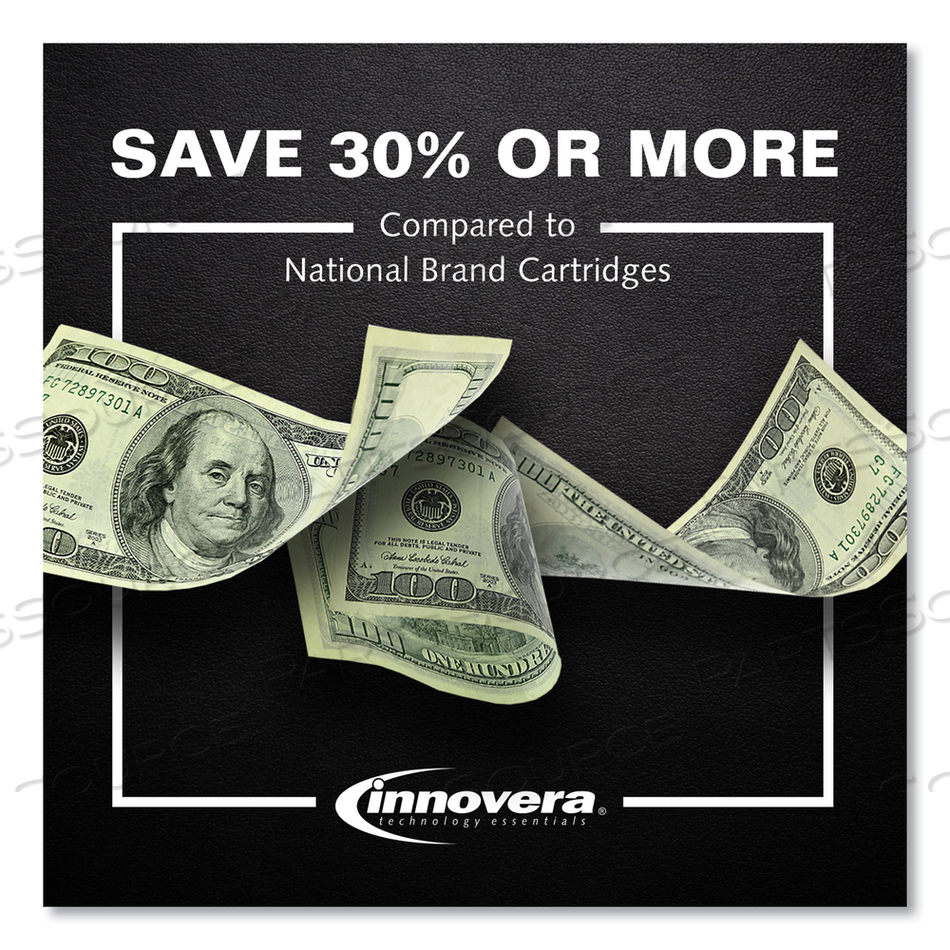 REMANUFACTURED BLACK TONER, REPLACEMENT FOR 90A (CE390A), 10,000 PAGE-YIELD by Innovera REMANUFACTURED BLACK TONER, REPLACEMENT FOR 90A (CE390A), 10,000 PAGE-YIELD by Innovera