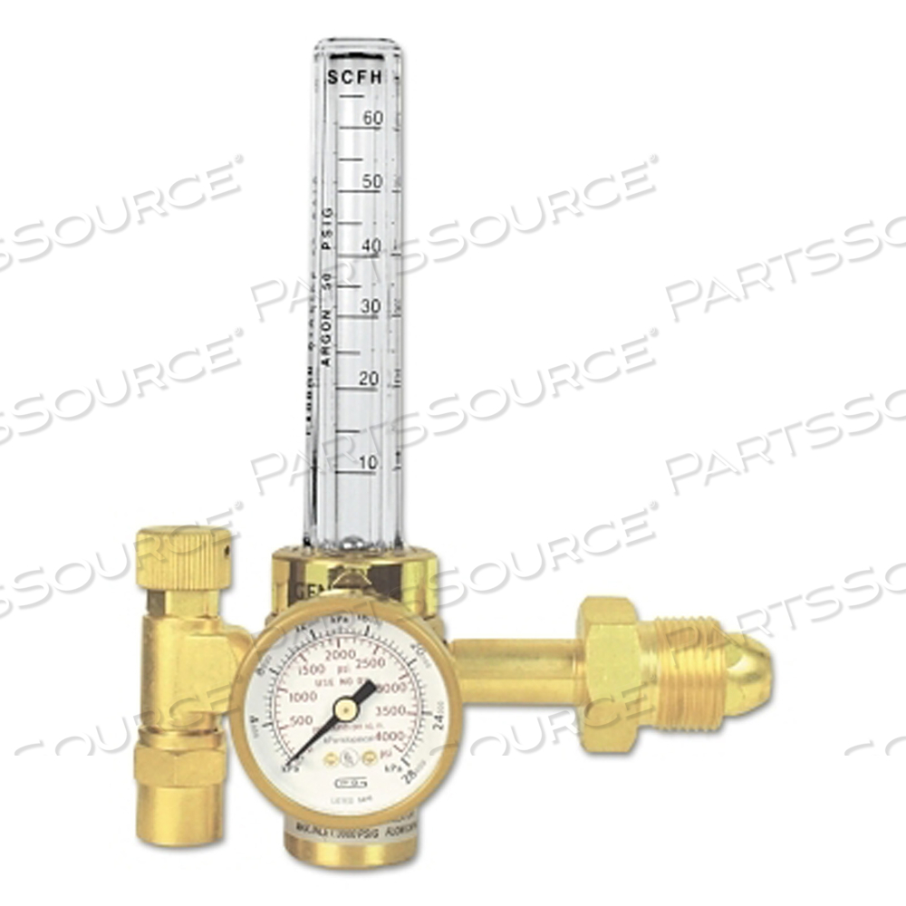 FLOWMETERS/REGULATORS, ARGON, HELIUM, CARBON DIOXIDE, CGA 580, 4,000 PSI INLET by Gentec FLOWMETERS/REGULATORS, ARGON, HELIUM, CARBON DIOXIDE, CGA 580, 4,000 PSI INLET by Gentec